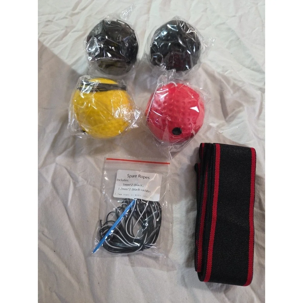 KTEBO Boxing Reflex Ball Set: 4 Balls Improve Agility Speed‎ NEW